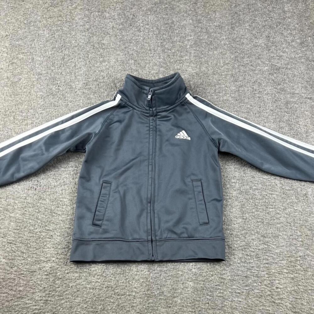 Adidas Kids Track Jacket with White Stripes Size 3T